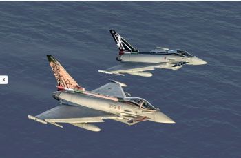 ITA1406 - Fighter plane EF-2000 Gruppi Caccia 100th anniversary