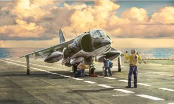 ITA1410 - AV-8A Harrier fighter plane to assemble and paint
