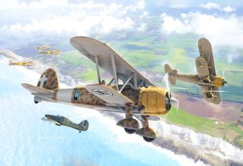 ITA1437 - BIPLANEfiat CR.42 Falco to assemble and paint