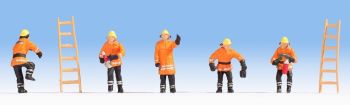 NOC15022 - Firefighters in orange outfits