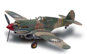 REV15209 - Buildable P-40B Tiger Shark Plane