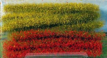 HEK1814 - Pack of 10 grass strips yellow and red 10 cm