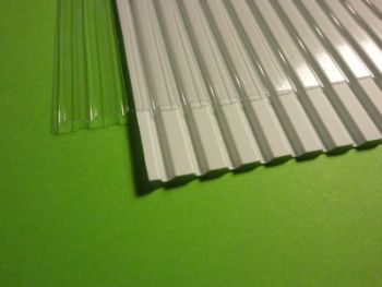 MCD-051-A - Medium White Ribbed Sheet 27x42cm