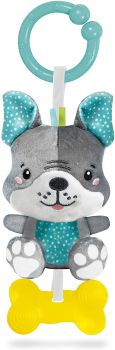CLE17354 - dog plush rattle