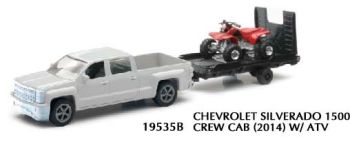 NEW19815D - Pick up CHEVROLET Silverado 1500 with trailer and red Quad