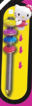 T8872F - Donut HELLO KITTY decoration for pencil with coloring