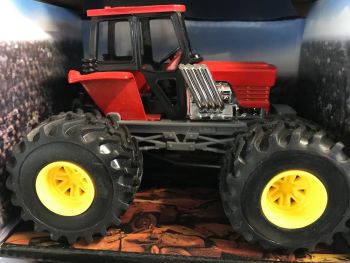 NEW19936E - Red and gray tractor monster truck