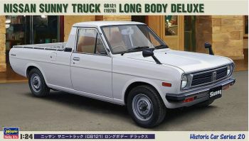 HAW21120 - NISSAN Sunny truck GB121 - Long body deluxe 1979 white to assemble and paint