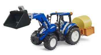 BRU2187 - NEW HOLLAND T5.120 with loader and tipping skip with forks