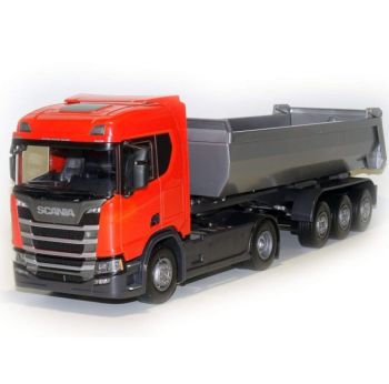 EMEK22485 - SCANIA R500 4x2 red with 3-axle tipper