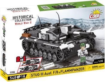 COB2286 - Tank 2in1 STUG III AUSF F and FLAMMPANZ - 536 pcs