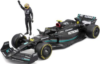 BUR28037H - MERCEDES-AMG W14E SF-23 #44 with L.HAMILTON figurine