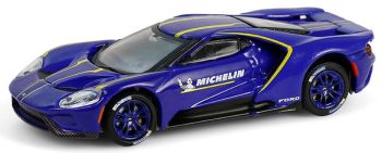 GREEN28160-F - FORD GT 2021 blue 135th Anniversary MICHELIN in blister pack
