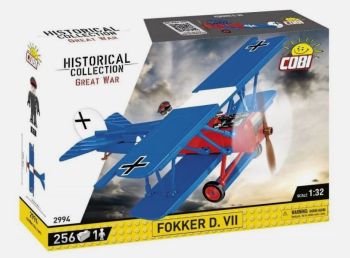 COB2994 - FOOKER D. VII Military Aircraft - 256 Parts