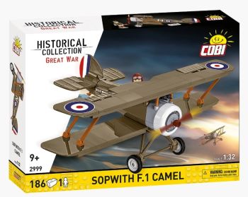 COB2999 - SOPWITH F.1 Camel Military Aircraft - 186 pieces