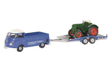 SCH3740 - VOLKSWAGEN T1 PORSCHE-DIESEL With Platform and ALLGAIER Tractor