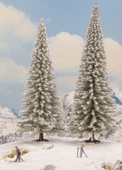 NOC21966 - 2 snowy trees 18 and 20 cm