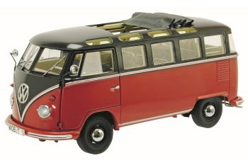 SCH284 - VOLKSWAGEN T1 Samba "Red and Black" Limited to 1500 Ex Scale: 1/18