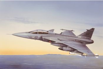 ITA2638 - Buildable JAS 39 A Gripen fighter plane with paint