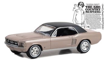GREEN30426 - FORD Mustang coupe 1967 beige from the GOODRO FORD series in blister pack