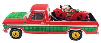 GREEN30564-E - Red 1978 Ford F-250 from the 2025 Christmas Collection series, still in its original packaging.