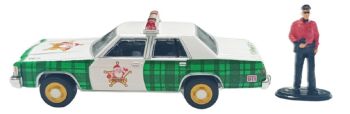 GREEN30564-F - 1981 Ford Ltd Crown Victoria with police car from the Christmas Collection 2025 series, still in its original packaging.