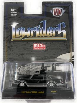 M2M-31500-MJS69 - BUICK Regal Limited 1987 black LOWRIDERS in blister