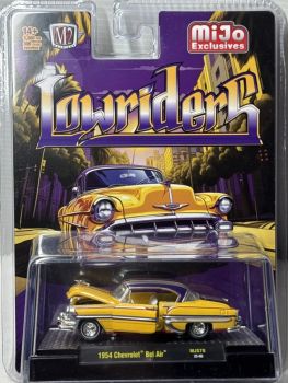 M2M-31500-MJS78 - CHEVROLET Bel Air 1954 yellow LOWRIDERS in blister