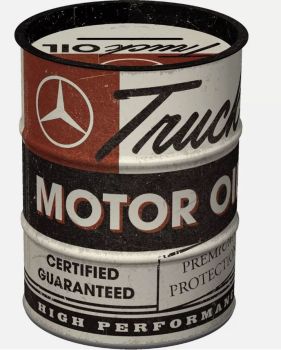 CRMB31519 - Retro piggy bank - MERCEDES Truck Motor Oil