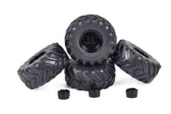 AT3200205 - 4 MICHELIN Mega Xbib 750/560-R26 Tires with Black Rims