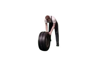 ATLAN32026_GRISF - Mechanic pushing dark gray object
