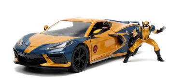 JAD33354 - CHEVROLET Corvette Stingray with WOLVERINE 2020 MARVEL X-MEN figure