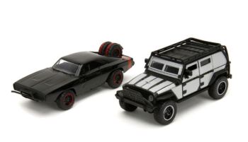 JAD34252 - JEEP Wrangler gray and DODGE Charger Off-Road Black FAST & FURIOUS