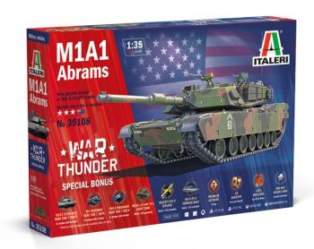 ITA35108 - WAR tank THUNDER - M1A1 Abrams to assemble and paint