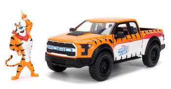 JAD35470 - FORD F-150 Raptor 2017 Orange with Tony KELLOGG'S figurine