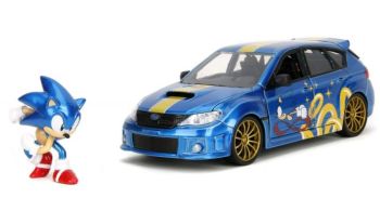 JAD35871 - SUBARU Impreza WRX STI 2012 blue with SONIC figurine