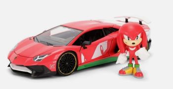 JAD36264 - LAMBORGHINI Aventador SV with KNUCKLES figurine - SONIC