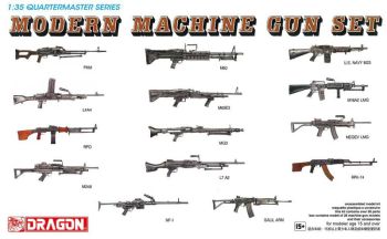 DRA3806 - Set of modern machine guns to paint