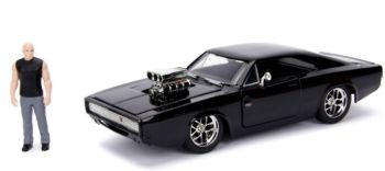 JAD30737 - DODGE Charger Street black 1970 FAST & FURIOUS with figure