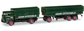 HER310871 - BÜSSING LU 11/16 4x2 tarpaulin carrier and tarpaulin trailer 1 + 2 Axles ADAM OFFERGELD