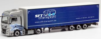 HER311816 - MAN TGX XXL 4x2 with curtainsider trailer 3 Axles SFT Transport