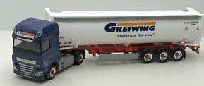 HER312004 - DAF XF SSC 4x2 with container carrier and 3 axles tank container GREIWING