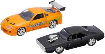 JAD31981 - DODGE Charger Black and TOYOTA supra Orange Fast and Furious