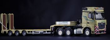 IMC32-0124 - MERCEDES Actos BigSpace 6x4 with NOOTEBOOM 3 Axles HN KRANE low loader