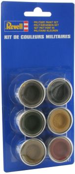 REV32341 - 6 pots of military color enamel paint