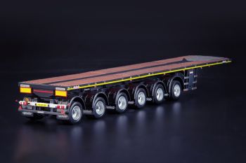 IMC33-0162 - Flatbed 6 axles NOOTBOOM OVB with 10ft container