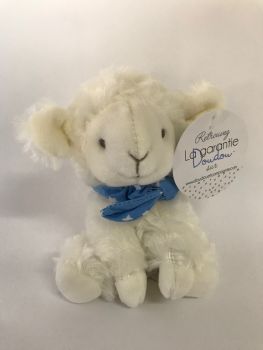 DC3817-05 - Lamb baby comforter scarf Blue with star