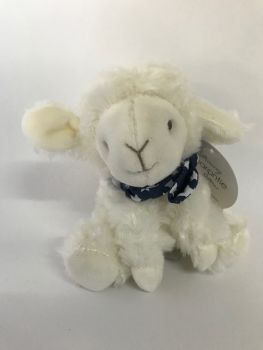 DC3817-04 - Lamb baby comforter with scarf Dark blue and star