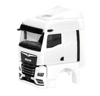 HER086349 - MAN TGX GM cab with deflectors and rear-view camera, white – 2 parts to assemble