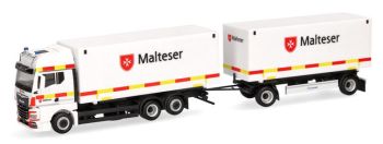 HER318945 - MAN TGX GX 6x2 with body and 1+1-axle trailer MALTESER